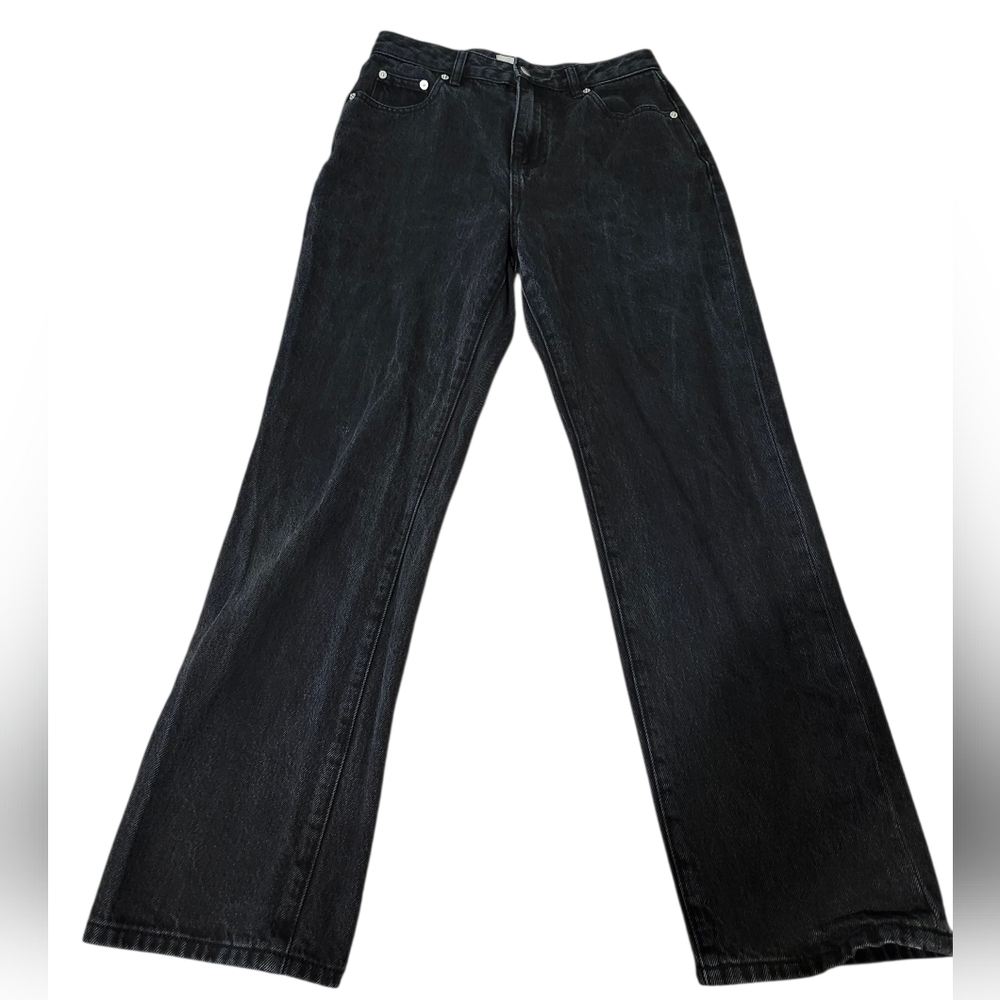 Nude lucy Black Straight Leg Black Jeans - 28 Distressed Fading